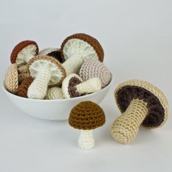 Mushroom Collection: SIX realistic crochet patterns