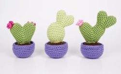 Heart Cactus Collection: FIVE crochet patterns