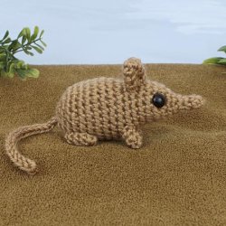 Mini Mammals: three amigurumi crochet patterns: Sengi, Jerboa, Mouse