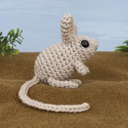 (image for) Mini Mammals: three amigurumi crochet patterns: Sengi, Jerboa, Mouse