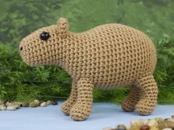 (image for) Capybara amigurumi crochet pattern