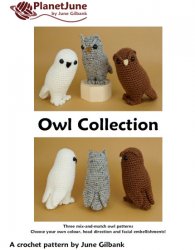 Owl Collection: THREE amigurumi owl crochet patterns