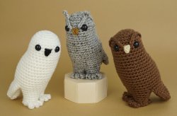 Owl Collection: THREE amigurumi owl crochet patterns