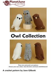 (image for) Owl Collection: THREE amigurumi owl crochet patterns