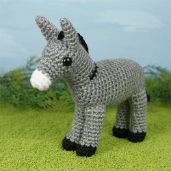 Donkey amigurumi crochet pattern