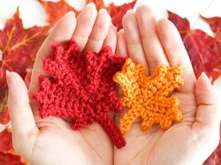 (image for) Maple Leaf Collection & Canadian Flag: THREE crochet patterns