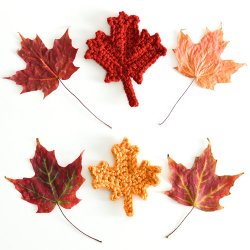 (image for) Maple Leaf Collection & Canadian Flag: THREE crochet patterns