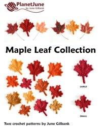 (image for) Maple Leaf Collection & Canadian Flag: THREE crochet patterns