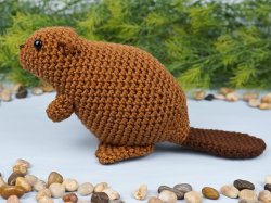 (image for) Beaver amigurumi crochet pattern