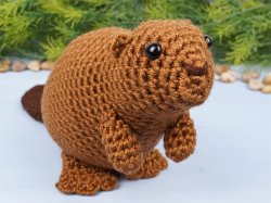 Beaver amigurumi crochet pattern