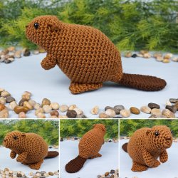 Beaver amigurumi crochet pattern