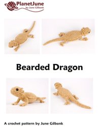 Bearded Dragon (lizard) amigurumi crochet pattern