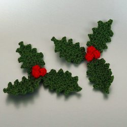 Christmas Decor Set 1: Holly & Candles crochet patterns