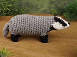 Badger amigurumi crochet pattern