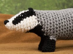 (image for) Badger amigurumi crochet pattern