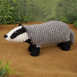 (image for) Badger amigurumi crochet pattern