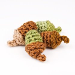 Oak Leaf Collection & Life-Sized Acorn: THREE crochet patterns