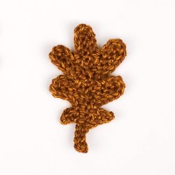 (image for) Oak Leaf Collection & Life-Sized Acorn: THREE crochet patterns