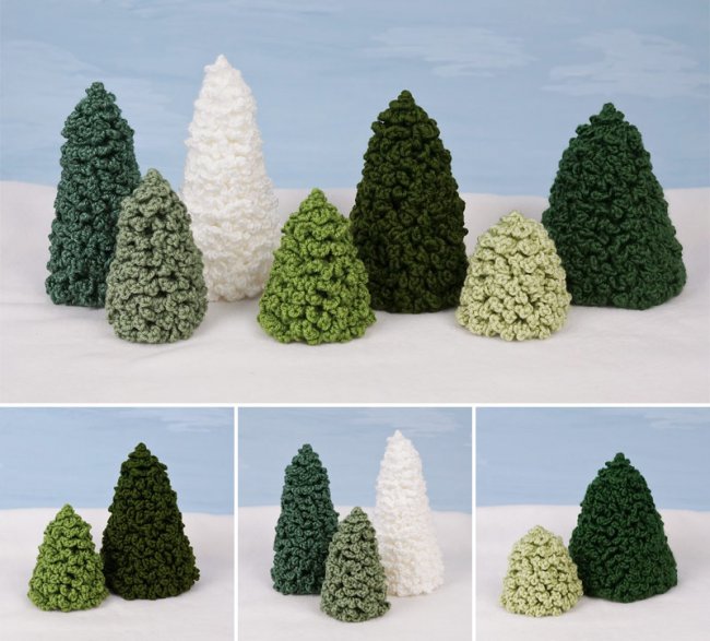 (image for) Christmas Trees Set 2 crochet pattern - Click Image to Close