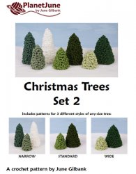 Christmas Trees Set 2 crochet pattern