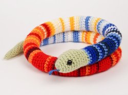 Temperature Snake amigurumi crochet pattern and workbook