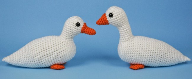 Duck and Goose amigurumi crochet pattern - Click Image to Close