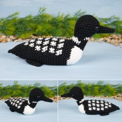 (image for) Loon amigurumi crochet pattern