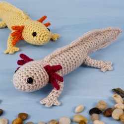 (image for) Axolotl amigurumi crochet pattern