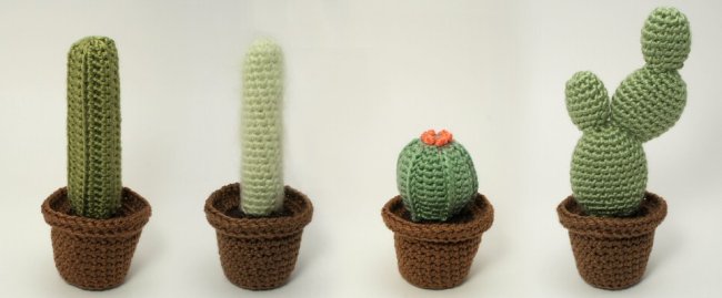 (image for) Cactus Collections 1 and 2 - EIGHT crochet patterns - Click Image to Close