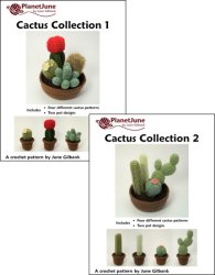 (image for) Cactus Collections 1 and 2 - EIGHT crochet patterns