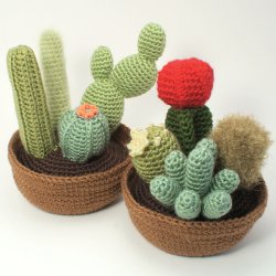 (image for) Cactus Collections 1 and 2 - EIGHT crochet patterns