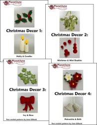 (image for) Christmas Decor Sets 1-4: EIGHT seasonal crochet patterns