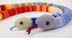 (image for) Snake Collection and Temperature Snake amigurumi crochet patterns