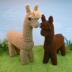 (image for) Alpaca amigurumi crochet pattern