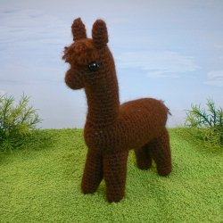 (image for) Alpaca amigurumi crochet pattern