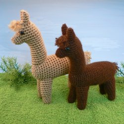 (image for) Alpaca amigurumi crochet pattern