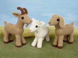 (image for) Farmyard Goats amigurumi crochet pattern