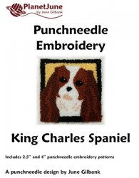 Punchneedle Embroidery Pattern: King Charles Spaniel