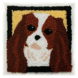 Punchneedle Embroidery Pattern: King Charles Spaniel