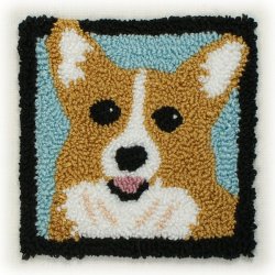 (image for) Punchneedle Embroidery Pattern: Welsh Corgi