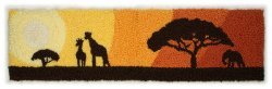 Punchneedle Embroidery Pattern: Serengeti Sunset