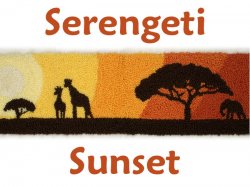 (image for) Punchneedle Embroidery Pattern: Serengeti Sunset