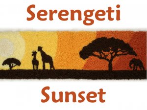 Punchneedle Embroidery Pattern: Serengeti Sunset