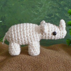 AfricAmi Rhinoceros amigurumi crochet pattern