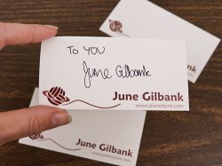 (image for) Personalized Author-Signed Bookplate, signed by June Gilbank