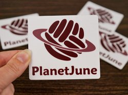 (image for) PlanetJune Vinyl Sticker
