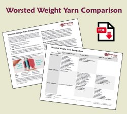 Worsted Weight Yarn Comparison FREE download