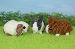 Baby Bunnies 1 & 2 - SIX amigurumi bunny crochet patterns