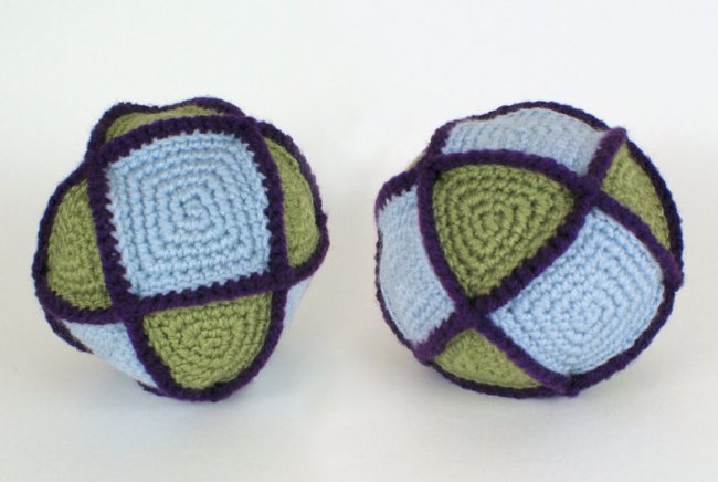 (image for) Polyhedral Balls & Cuboctahedron - SIX crochet patterns - Click Image to Close