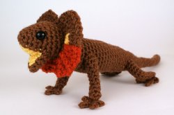 Iguana & Frilled Lizard - TWO amigurumi crochet patterns